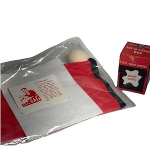Vintage Magic Trick Lot Magic Tel-A-Vision E.S.P. Color Vision & E-Z‎ Egg Bag